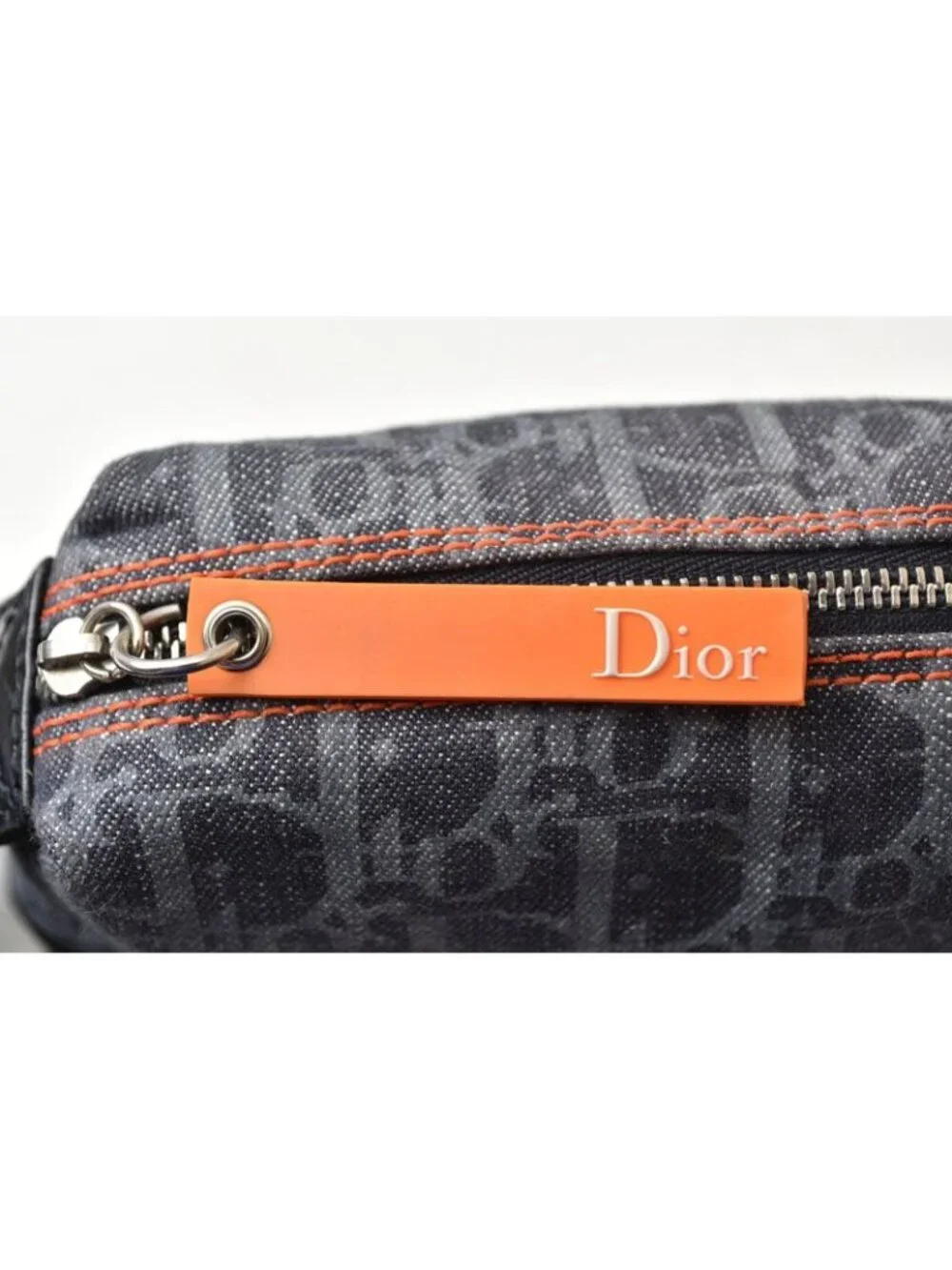 Dior Pouch Makeup Flightline Trotter Denim Navy